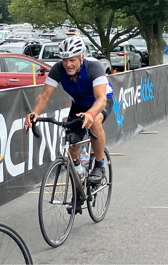 In 2023 Brian completed his first half-Ironman.